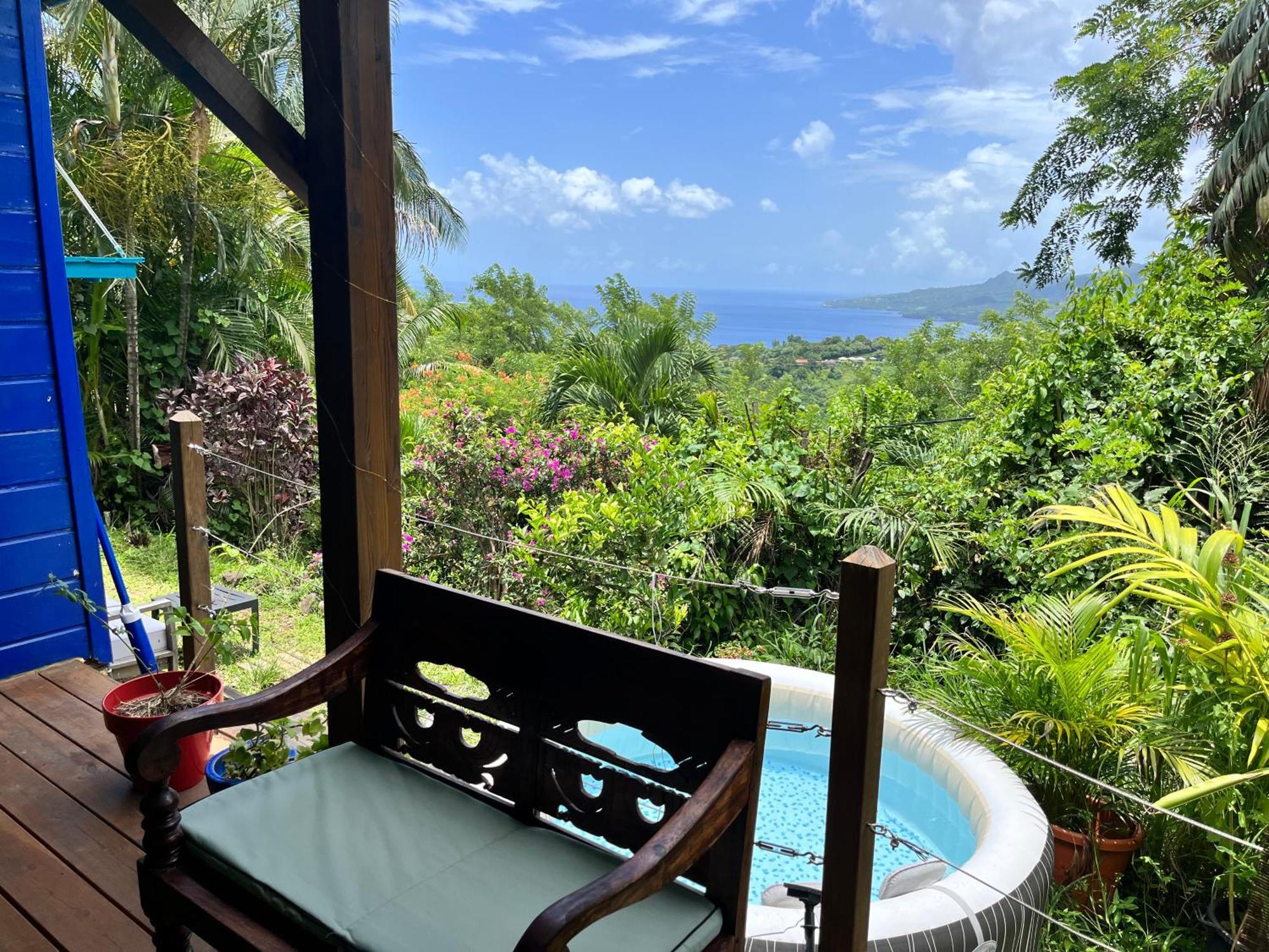 Bungalow Avec Vue Dans Lieu Calme Le Carbet Eksteriør billede